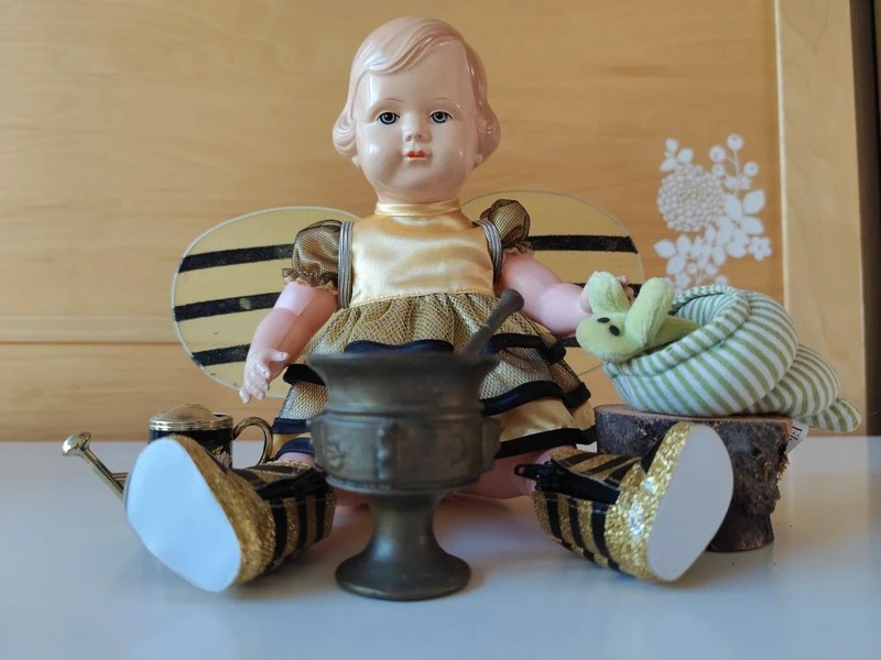 Biene Antike Celba Puppe 1920 - Zelluloid